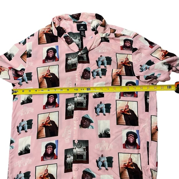 Notorious B.I.G. Pink Button Up Shirt, M - Picture 6 of 7